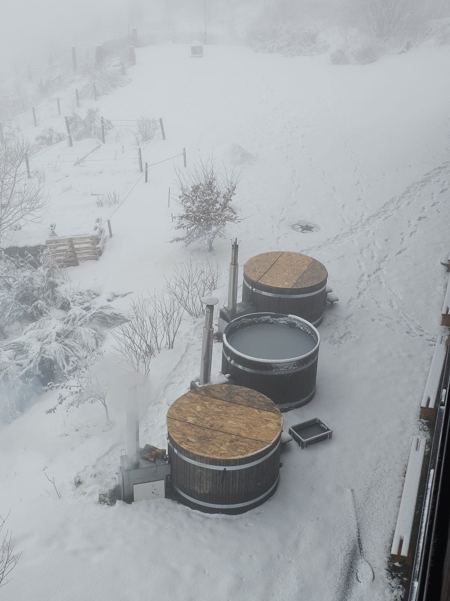 Bains froids sous la neige — exposition au froid
